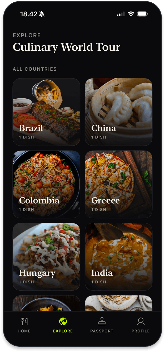 Yummable explore — culinary world tour by country