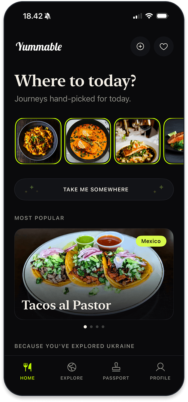 Yummable home — where to today